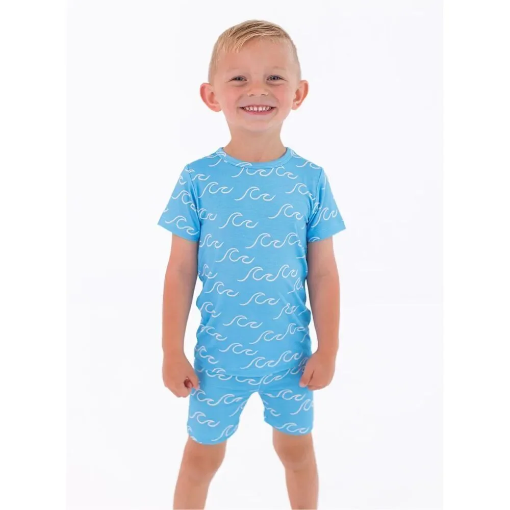 NWT Birdie Bean Bamboo Cove 2-Piece Short Pajama Set